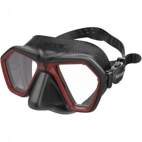 Masca Seac EAGLE Black Rosu 01